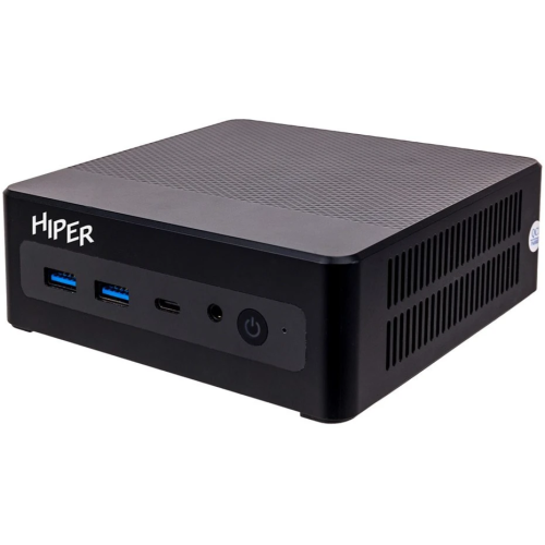 Неттоп Hiper Factum FN2 (FN2-i51335R16N5I6BWP) Intel Core i5 1335U(1.3Ghz)/16384Mb/512PCISSDGb/noDVD/BT/WiFi/war 1y/0.4kg/черный/Win11Pro + WiFi 6, BT