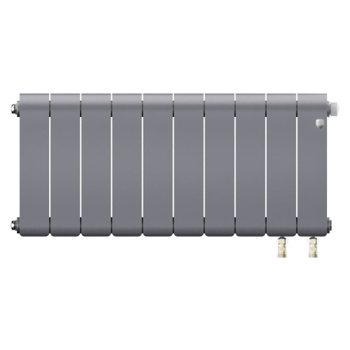 Биметаллический радиатор отопления Royal Thermo Infinity 300 Silver Satin VR80 10 секций