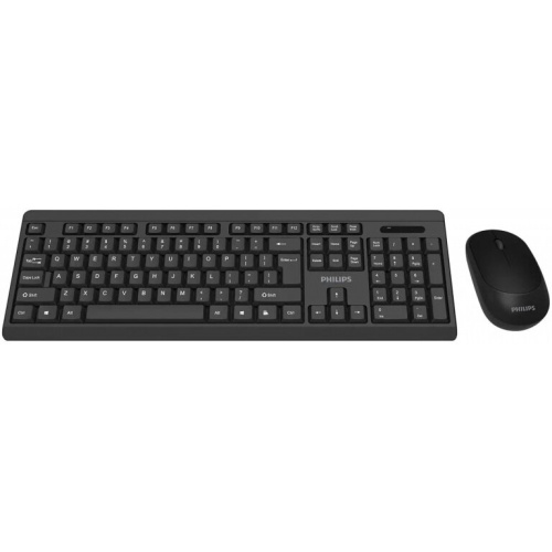 Комплект клавиатура и мышь беспроводной Philips SPT6324 (SPT6324B/60) черный