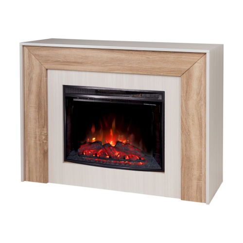 Электрокамин RealFlame Jersey 25,5 WT с очагом Evrika 25,5 LED