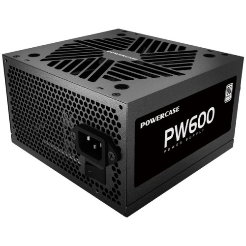 Блок питания Powercase PW600 (PS-600W-DC) (80 Plus, ATX 2.31, 600W, APFC, DC-DC, 120mm Fan)
