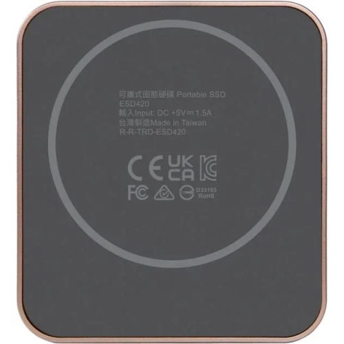 SSD Transcend ESD420 (TS1TESD420G) 1TB USB 3.2 Gen 2.2 Type-C (R/W - 2000/2000 MB/s) Champagne Gold MagSafe