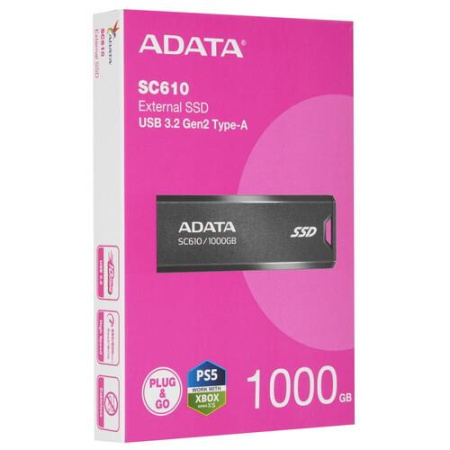 1000 ГБ Внешний SSD ADATA SC610 [SC610-1000G-CBK/RD]