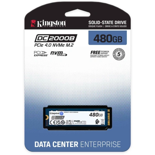 SSD Kingston DC2000B (SEDC2000BM8/480G) PCIe 4.0 x4 480GB M.2 2280 0.4 DWPD