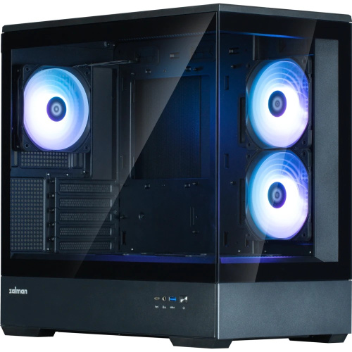 Корпус Zalman P30 Black V2 mATX Mini Tower PC Case, ARGB Fanx3