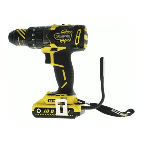 Дрель-шуруповерт Hanskonner HCD1865BLI с акк и ЗУ