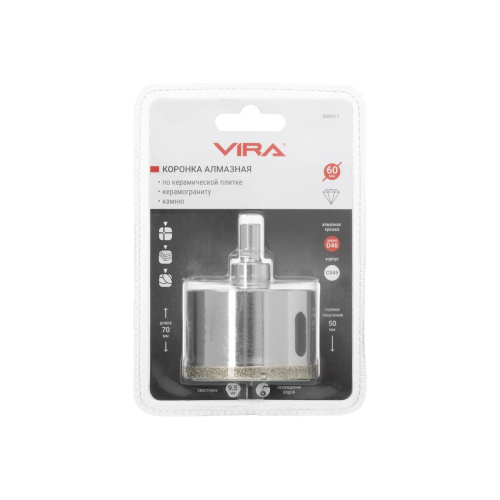 Коронка алмазная по керамике VIRA 559511 60 мм