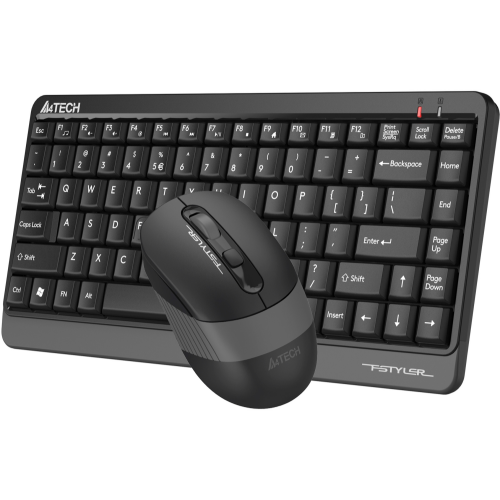 Клавиатура + мышь A4Tech Fstyler (FG1110 GREY) клав черный/серый мышь черный/серый USB беспроводная