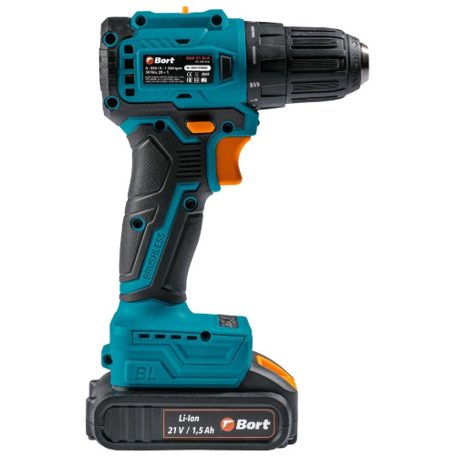 Дрель-шуруповерт аккумуляторная Bort BAB-21-BLK (2x1,5Ah) (93413526)