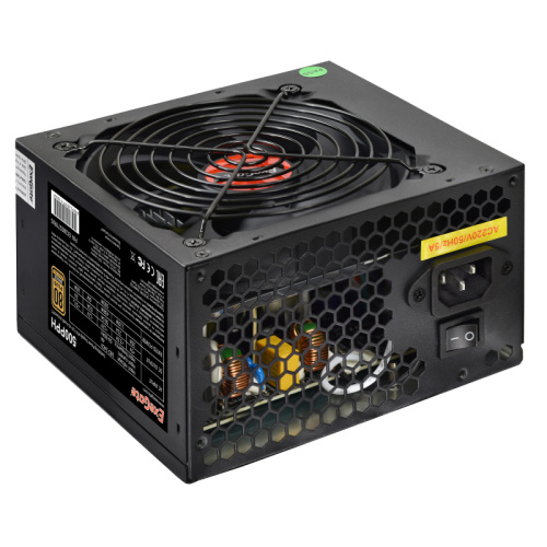 Блок питания ExeGate 500PPH-OEM EX280577RUS-OEM 500W, 80+Bronze, ATX, black, APFC, 12cm, 24p, (4+4)p, 5*SATA, 3*IDE