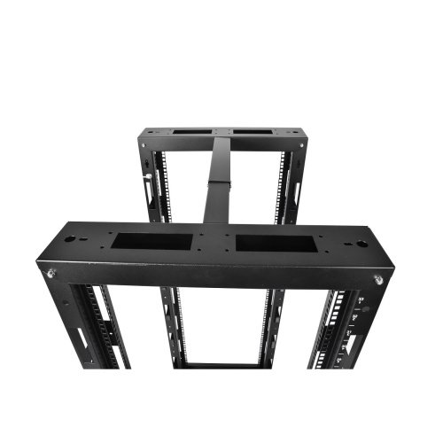 Стойка телекоммуникационная ЦМО (СТК-42.2-9005) 42U двухрамная,цвет черный (1 коробка)