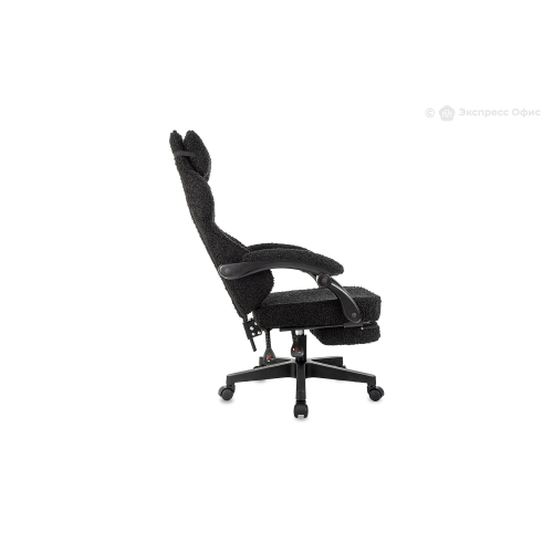 Кресло игровое Knight Lord/F черный экомех крестов. пластик подст.для ног