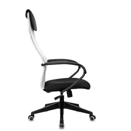 Кресло Бюрократ CH-607 TW-02 (CH-607/LGrey) сетка/ткань светло-серый сиденье черный