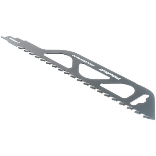 Пилки для лезвийной пилы ПРАКТИКА 773-514 твердосплавные S1243HM по газобетону, длина 305мм, шаг зубов 12,7мм 1шт