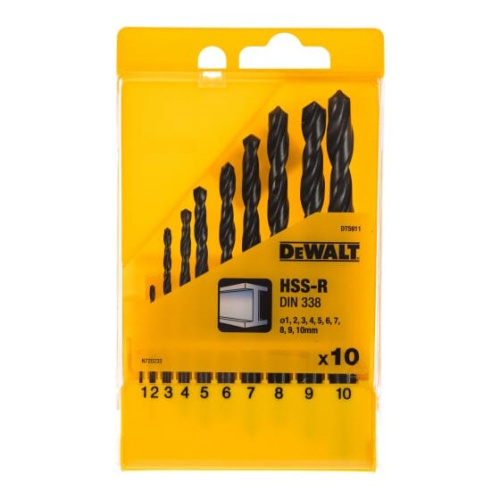 Набор сверл Dewalt DT5911-QZ 10шт,ф1-10мм
