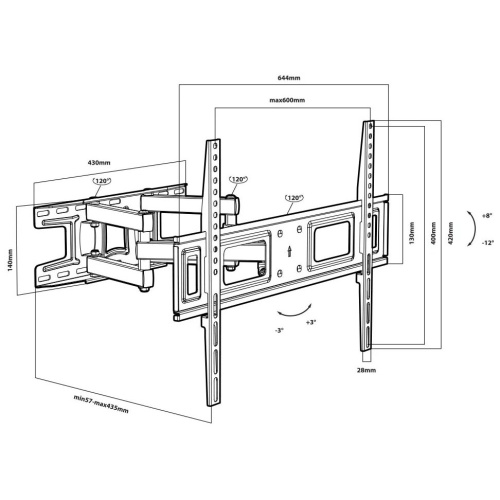 Кронштейн Tuarex ALTA-605 black