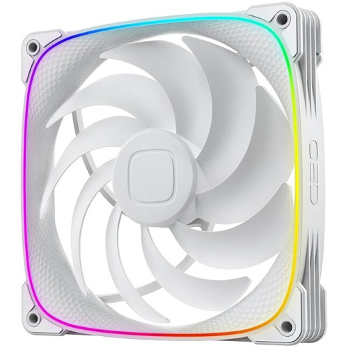 Комплект вентиляторов (3 шт.) Geometric Future Squama 2503W-14 Triple Pack (1F2503W314000) / 140mm, PWM, 2400 RPM, 91.15 CFM, 34.0 dBA, 5V ARGB, White