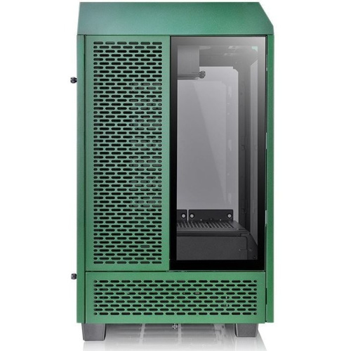 Корпус Thermaltake The Tower 100 Racing Green CA-1R3-00SCWN-00 черный без БП miniITX 1x120mm 3x140mm 2xUSB3.0 audio bott PSU