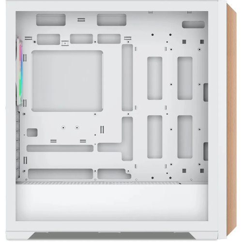 Корпус SAMA Z60 White (Z60-WHAWA4X1-GL) без БП, Midi-Tower, TG, 4x140mm ARGB, 2xUSB 3.0 + 1xUSB 3.1 Type-C, E-ATX, ATX, mITX