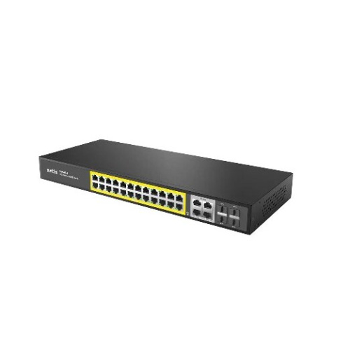 Коммутатор NETIS P124GH 24Port 10/100M POE 4GE Combo