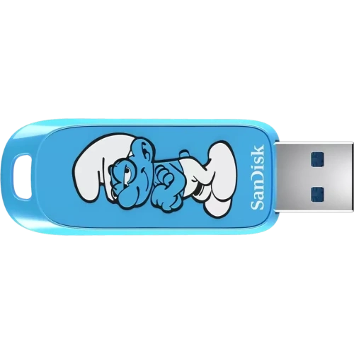 USB-флешка SanDisk Smurfs 64Gb (SDCZIS-064G-G46), USB3.2, синяя