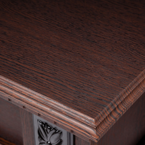 Электрокамин RealFlame Lilian DN орех с очагом Fobos Lux Black RC