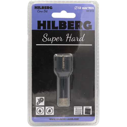 Коронка алмазная Hilberg Super Hard HH612 M14 12 мм