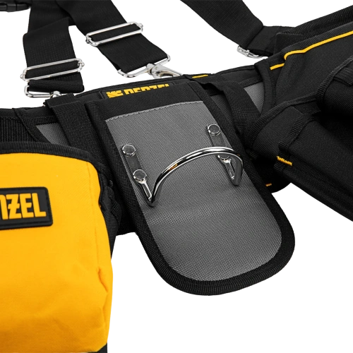 Пояс для инструментов Denzel 90290 10л 20 карм. черный/желтый