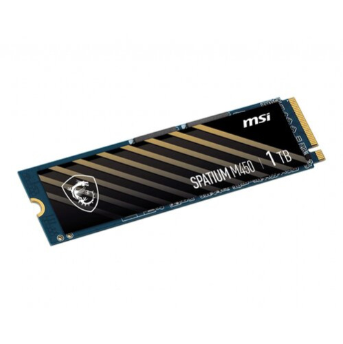 SSD MSI Spatium M450 S78-440L0M0-P83, 1000GB, M.2(22x80mm), NVMe, PCIe 4.0 x4, 3D TLC, R/W 3400/2500, IOPs , TBW 350