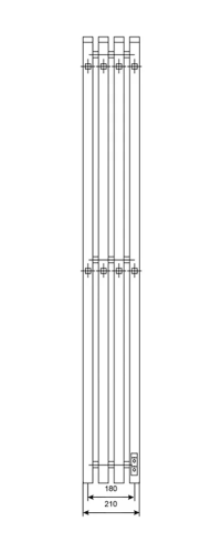 Электрический полотенцесушитель Primoclima Sol Q E White 120*18 4