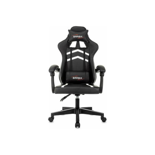 Кресло игровое BRABIX Shooter GM-123 (533191) экокожа, черное/белое