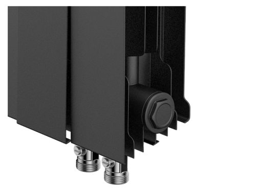 Биметаллический радиатор отопления  Royal Thermo Pianoforte 500 Vdr80 6 Секций Noir Sable