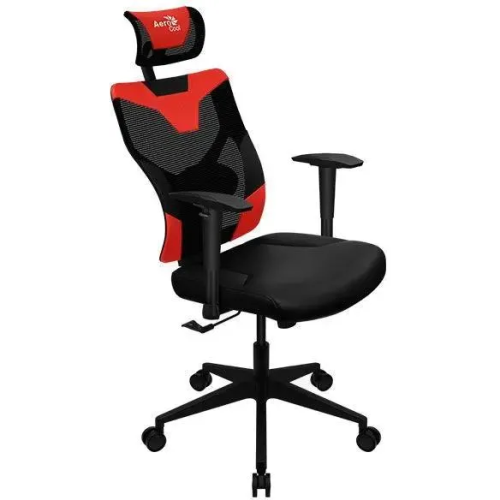Кресло игровое Aerocool Guardian Champion Red черный/красный сиденье черный экокожа/сетка с подголов. крестов. нейлон