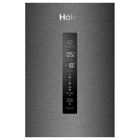 Холодильник с морозильником   Haier C4F640CBFRGU1 черный