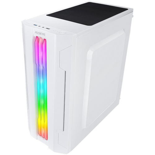 Корпус ALSEYE Auro 3.0-W Mini-ITX/Micro ATX/ATX, USB2.0*2+HD Audio+USB3.0*1, "H.D.D.(3.5")*2pcs+S.S.D(2.5")*2pcs, 354*185*413mm"