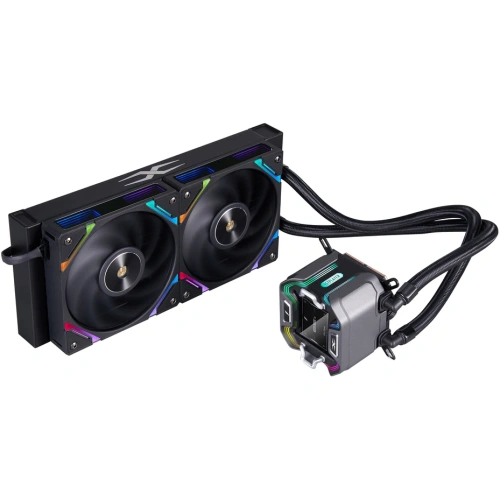 СВО 1STPLAYER X-240 Black (X-240-BK) / 2x120mm, ARGB, IPS display