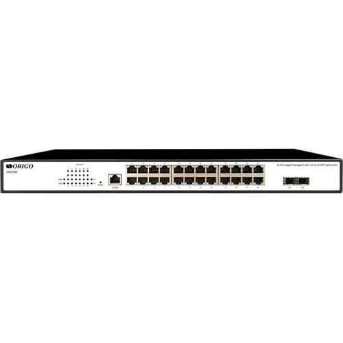 Коммутатор управляемый Origo OS3126 OS3126/A1A (L2) 24x1Гбит/с 2SFP
