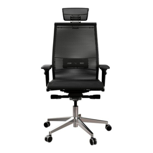 Кресло Метта Samurai S-3 (Z1D.3.15.109) черный сиденье черный сетка с подголов. крестов. металл хром