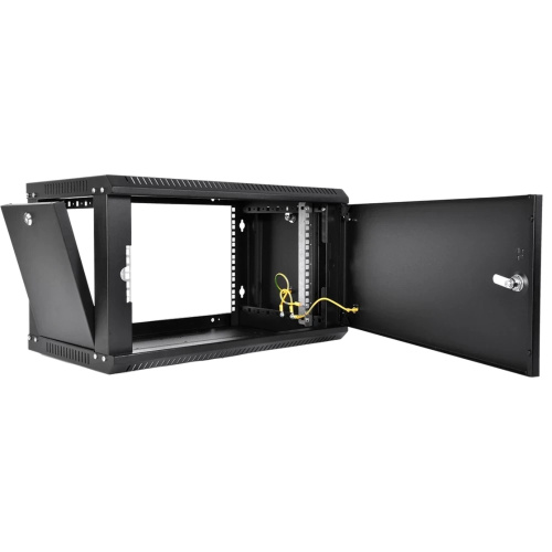 Шкаф коммутационный ЦМО ШРН-6.650.1-9005 настенный 6U 600x650мм черный