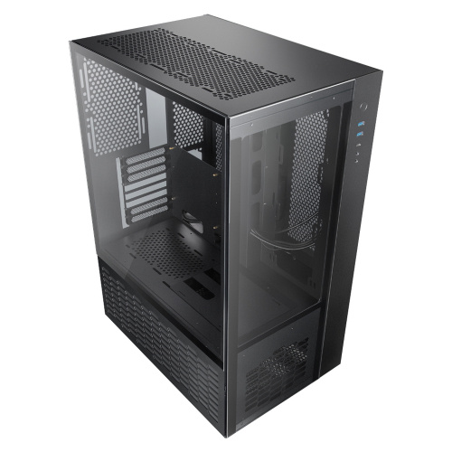 Корпус Raijintek Paean Premium 0R20B00208, black, Aluminum, ATX/Micro ATX/Mini-ITX, USB3.0x2, Type Cx1, HD Audiox1