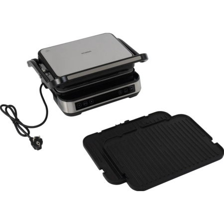 Электрогриль Hyundai HYG-5020 серебристый/черный