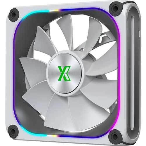 Вентилятор дополнительный XASTRA FZ120W ARGB reverse single pack 120x120x28мм (PWM, FDB, ARGB, Matrix screen, Daisy-chain соединение, 0-2000 rpm)