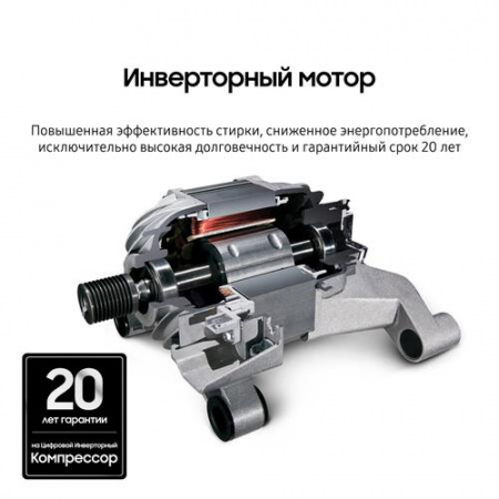 Стиральная машина Samsung WW80AG6S28ABLP серый